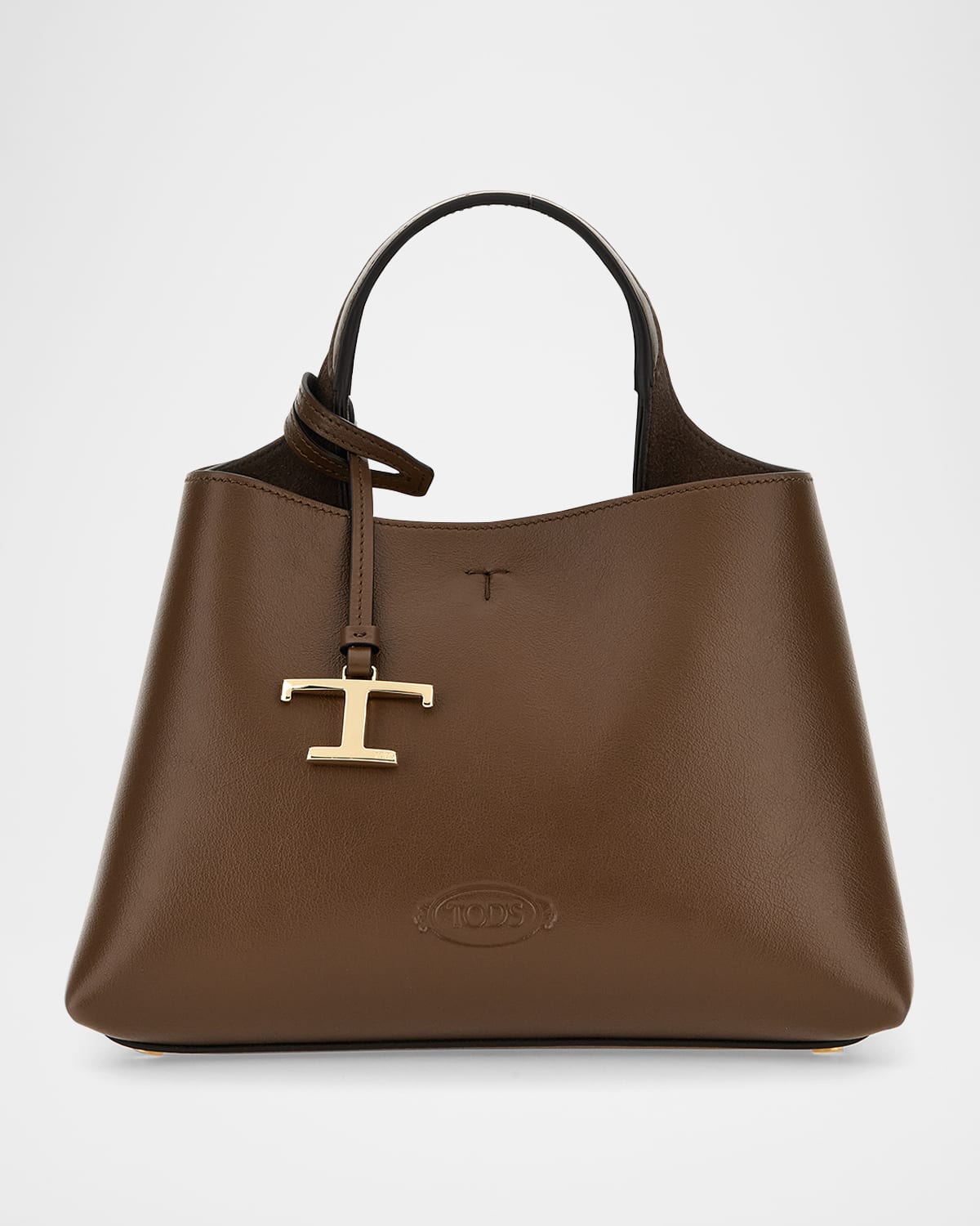 Tod's Apa Micro Leather Top-handle Bag In Cocoa