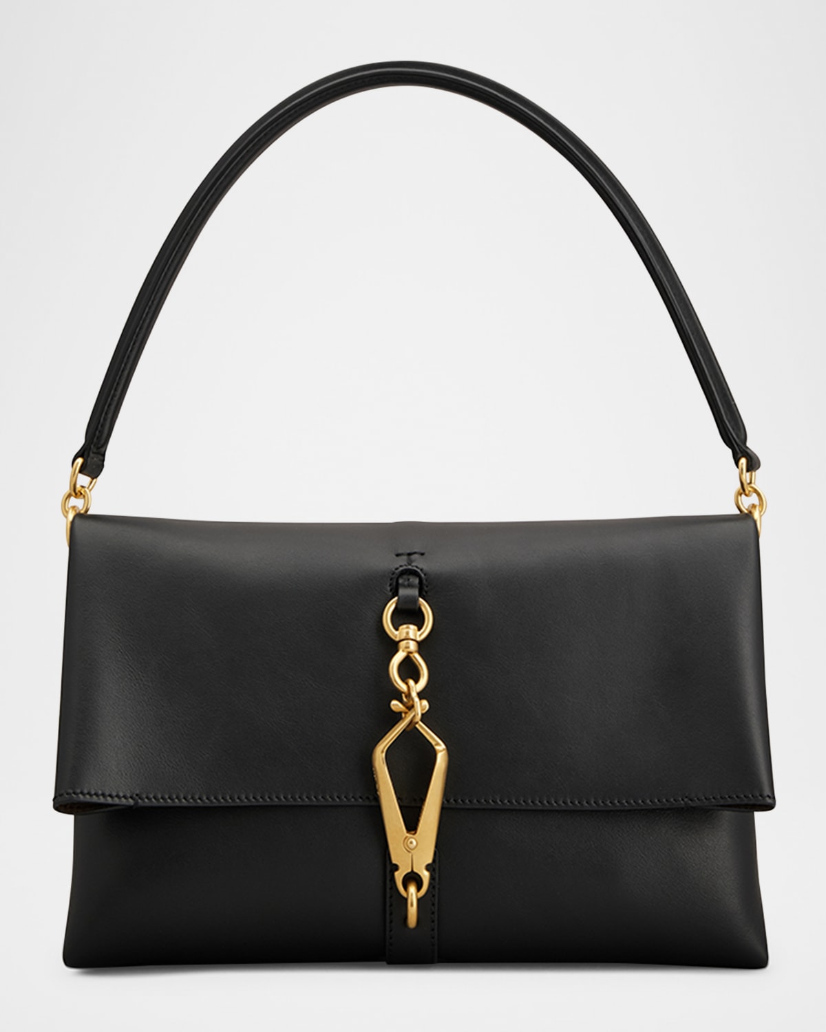 Tod's Mini Flap Leather Shoulder Bag In Nero