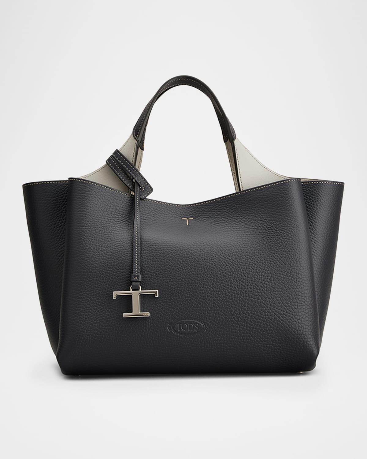 Tod's Apa 2 Mini Leather Top-handle Bag In Galassia