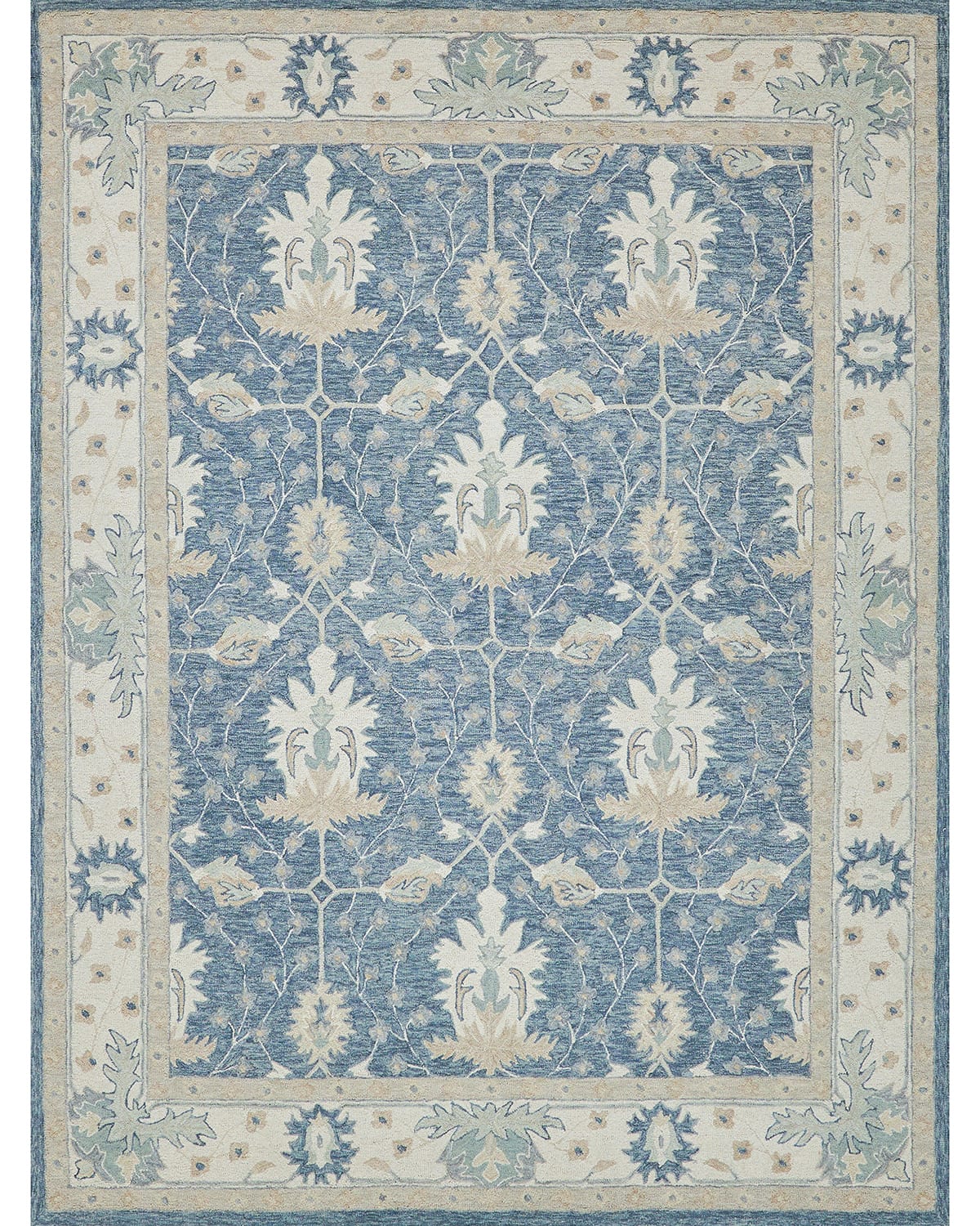 Exquisite Rugs Claremont Oushak 6793 Rug Collection In Blue/ivory