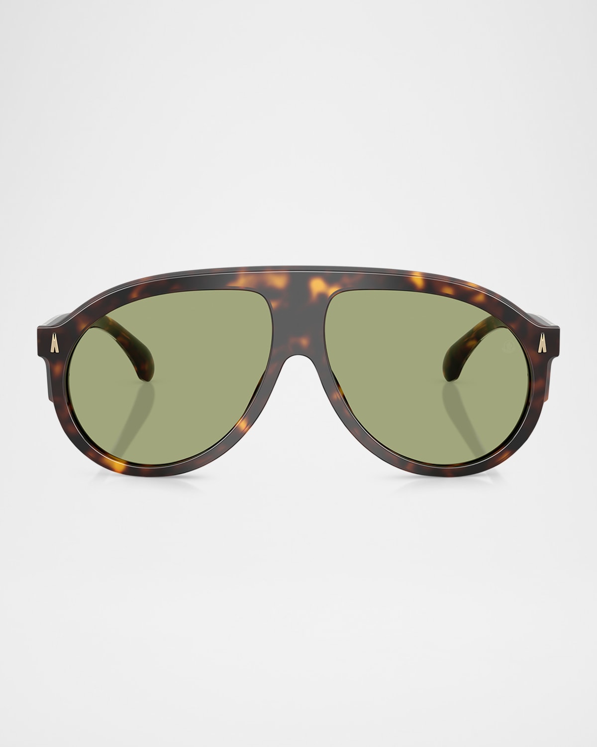 Moncler Me6001 Aviator Sunglasses In Brown Tortoise