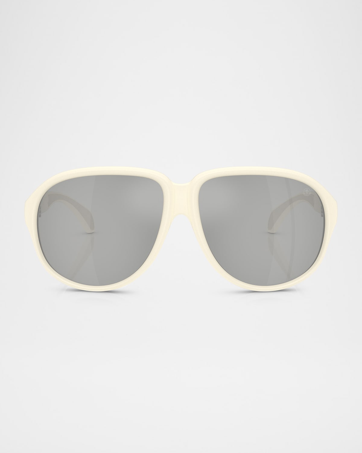 Moncler Men's Me8001 Aviator Sunglasses In Clear
