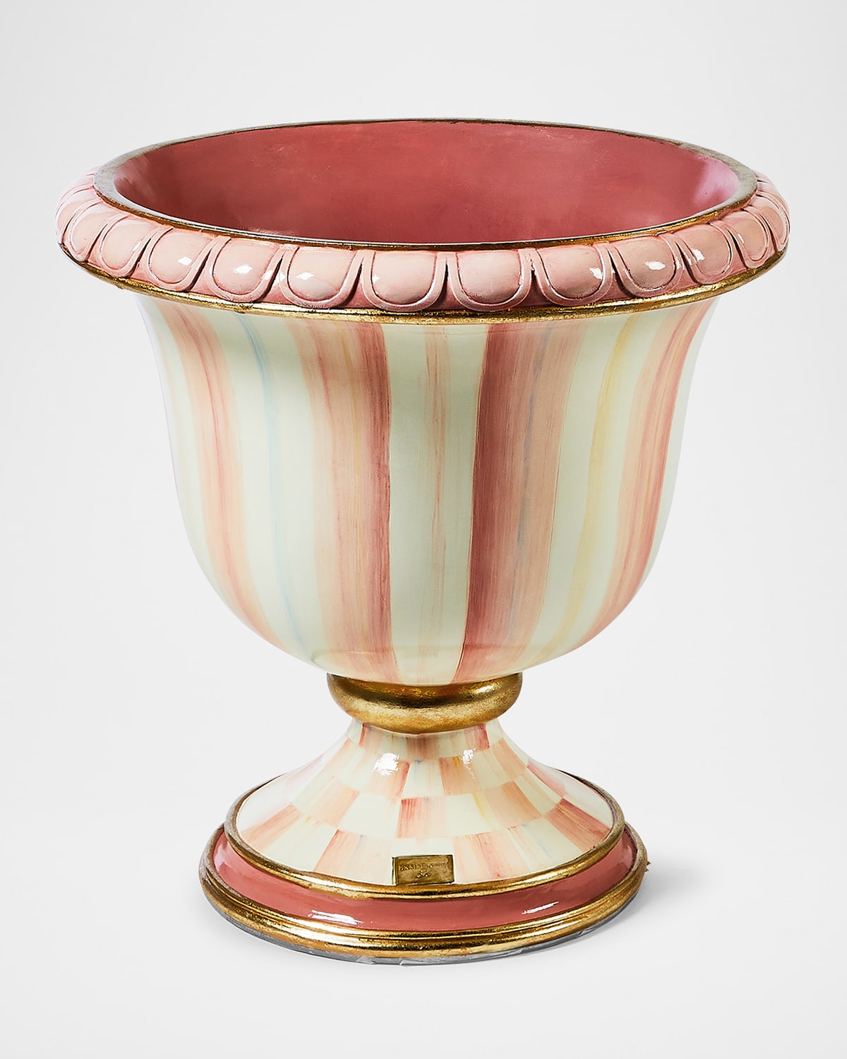 Mackenzie-childs Rosy Stripe Urn