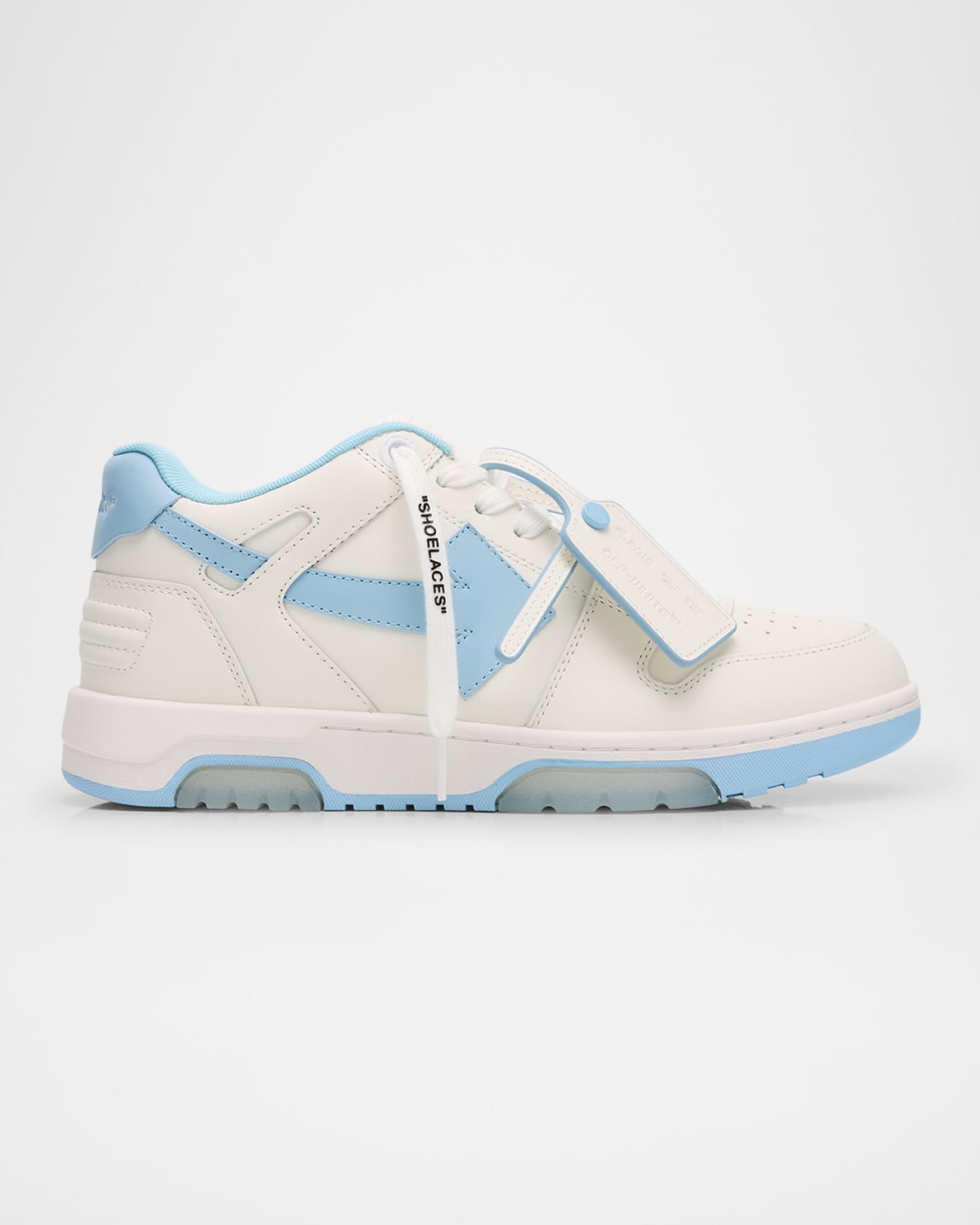 Off-white Out Of Office Bicolor Sneakers In White Light Blue