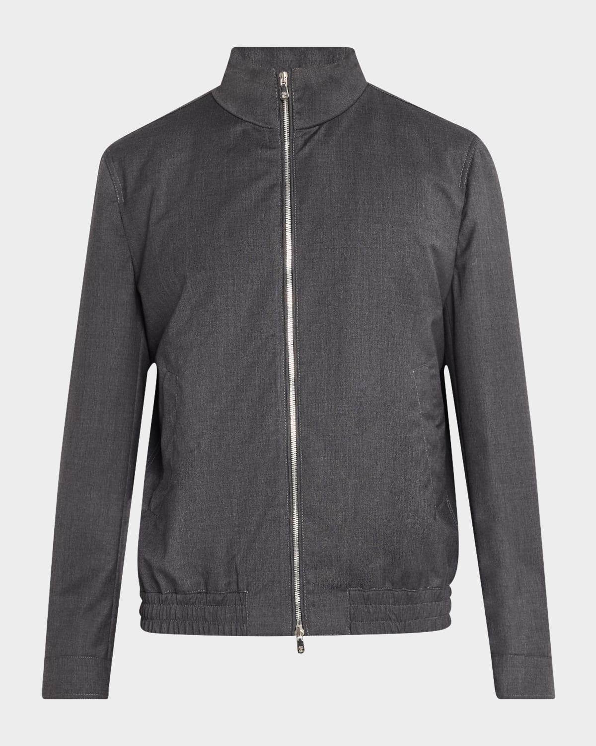Men's Wool Full-Zip Blouson Jacket