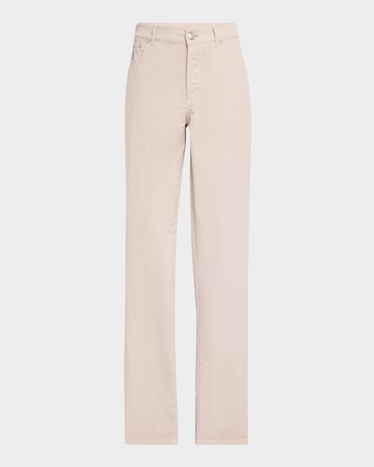 Brunello Cucinelli Men's Slim Five-pocket Pants In Jut