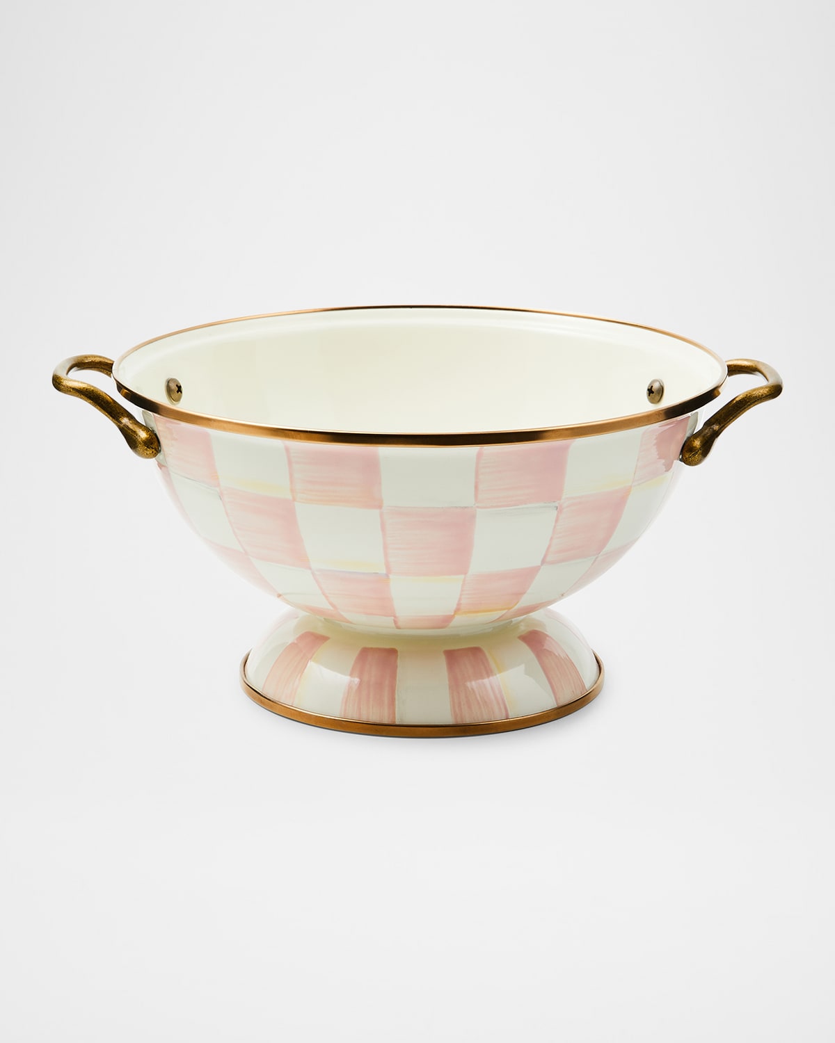 Mackenzie-childs Rosy Check Almost Everything Bowl