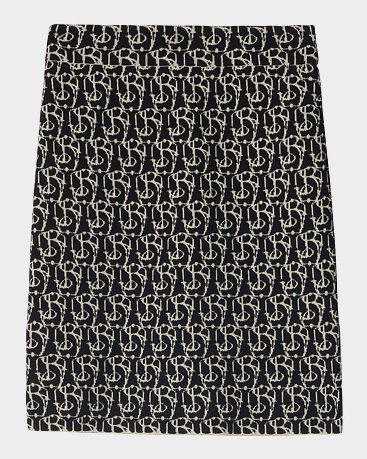 BURBERRY MONOGRAM KNIT MINI SKIRT 