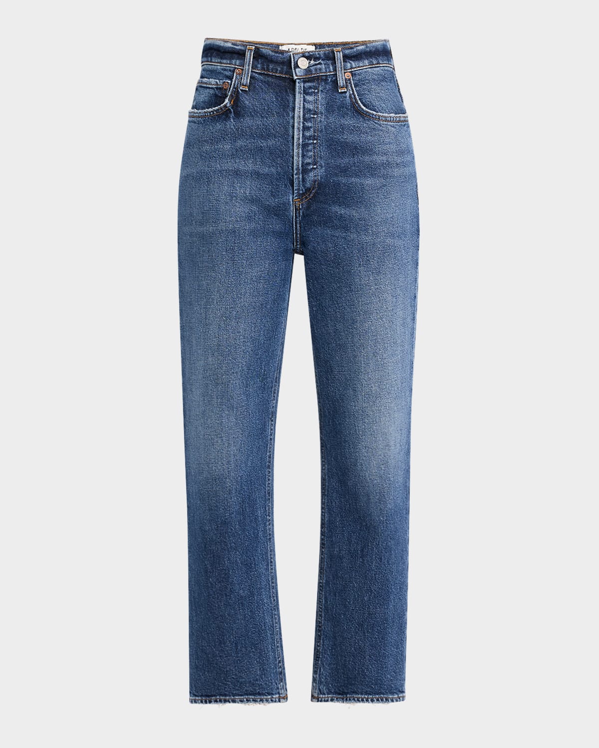 Shop Agolde 90s Pinch Waist Cropped Jeans In Solace
