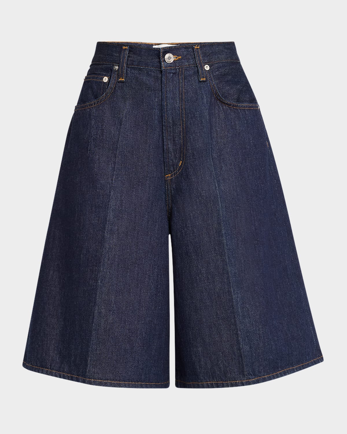 Shop Agolde Nolan Wide-leg Shorts In Pure