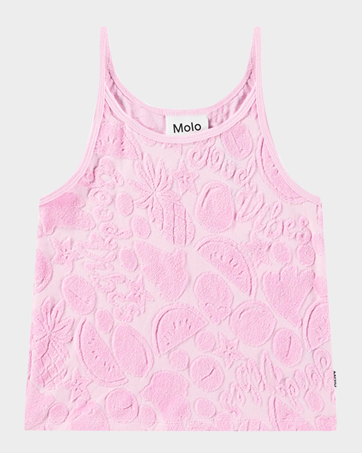 Molo Girl's Rizi Terry Tank Top In Fruity Towelling