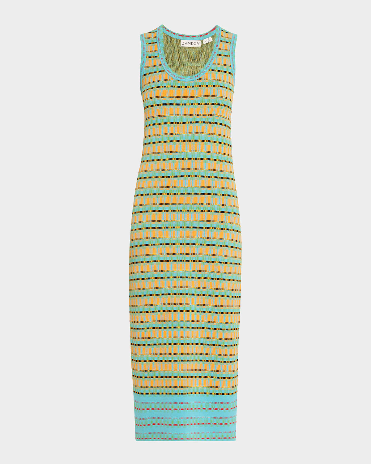 Juliette Scoop-Neck Sleeveless Midi Dress