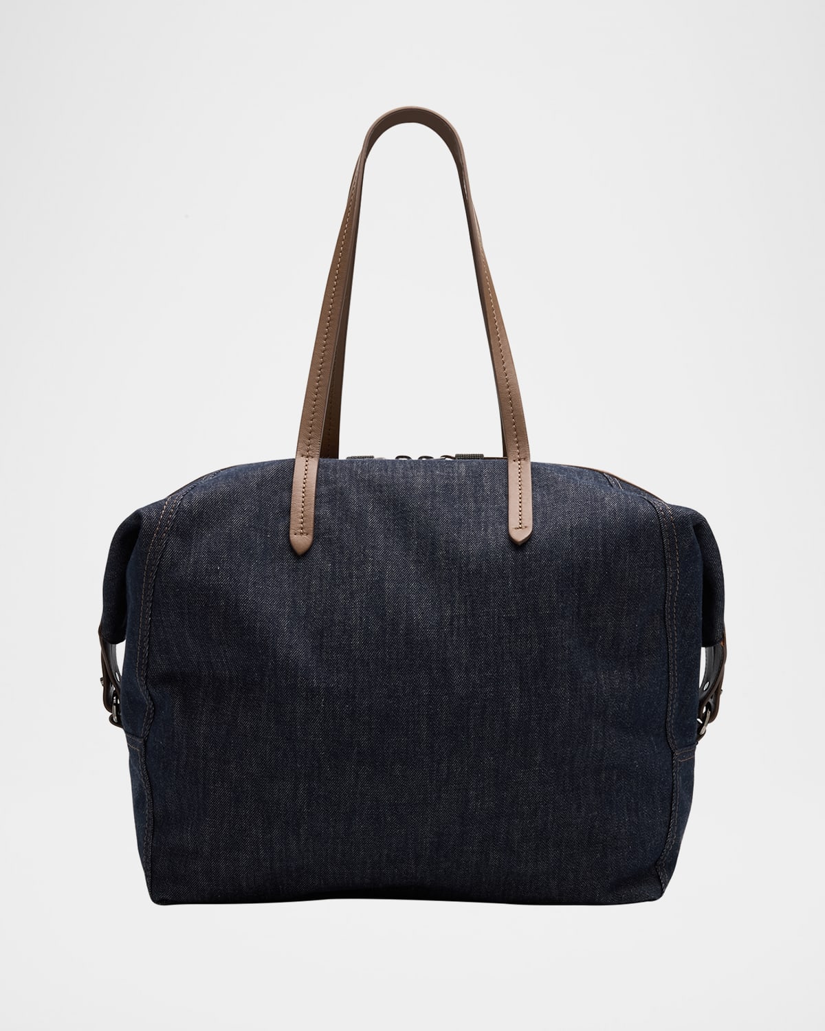 BRUNELLO CUCINELLI DUO DENIM TRAVELER SHOULDER BAG 