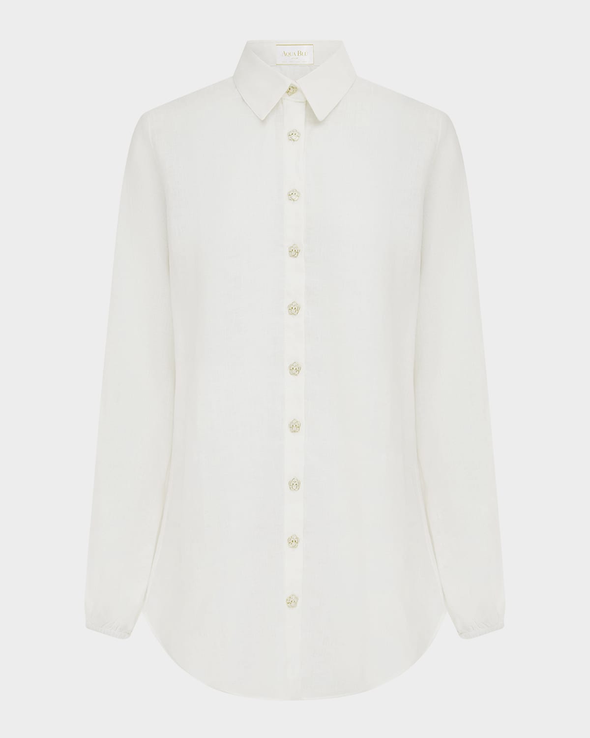 Aqua Blu Australia Odilia Beach Shirt In White