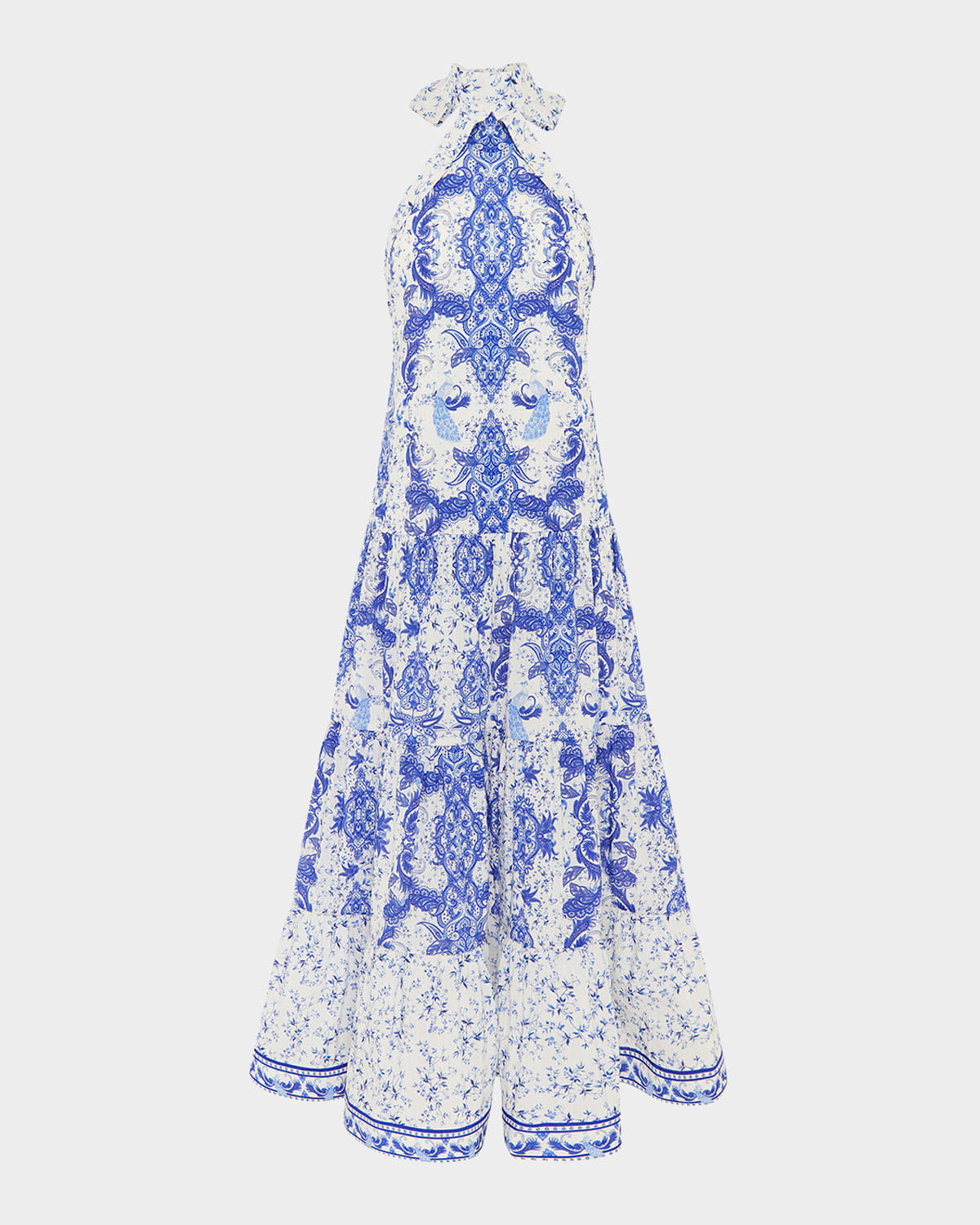 Evelyn Backless Halter Maxi Dress