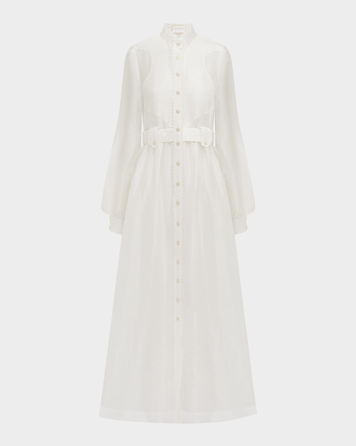 Tiana Linen-Silk Maxi Dress