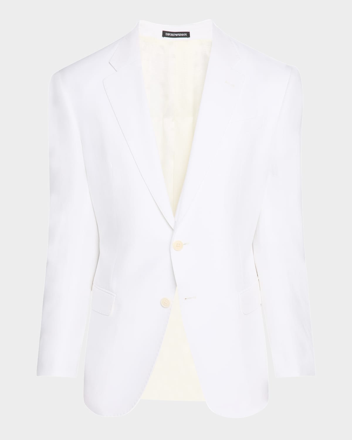 Emporio Armani Men's Lyocell Twill Sport Coat In White