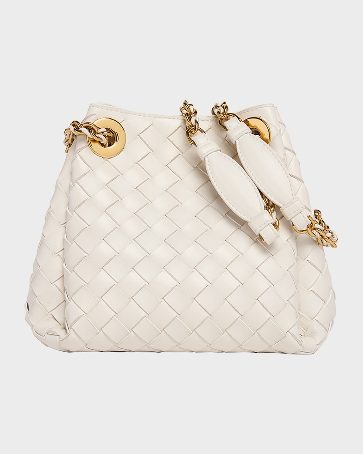 BOTTEGA VENETA SMALL PARACHUTE LEATHER SHOULDER BAG 