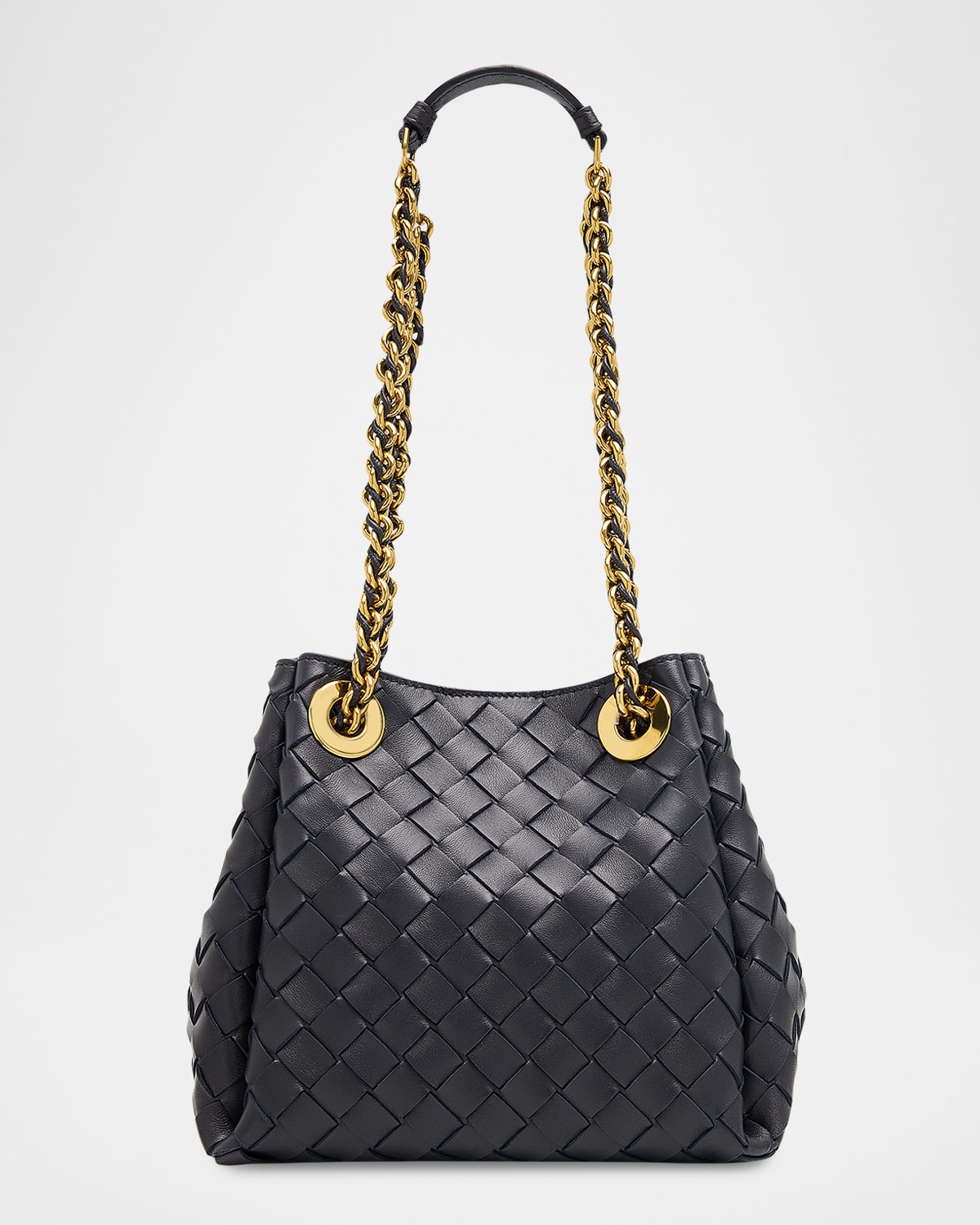 Bottega Veneta Small Parachute Leather Shoulder Bag