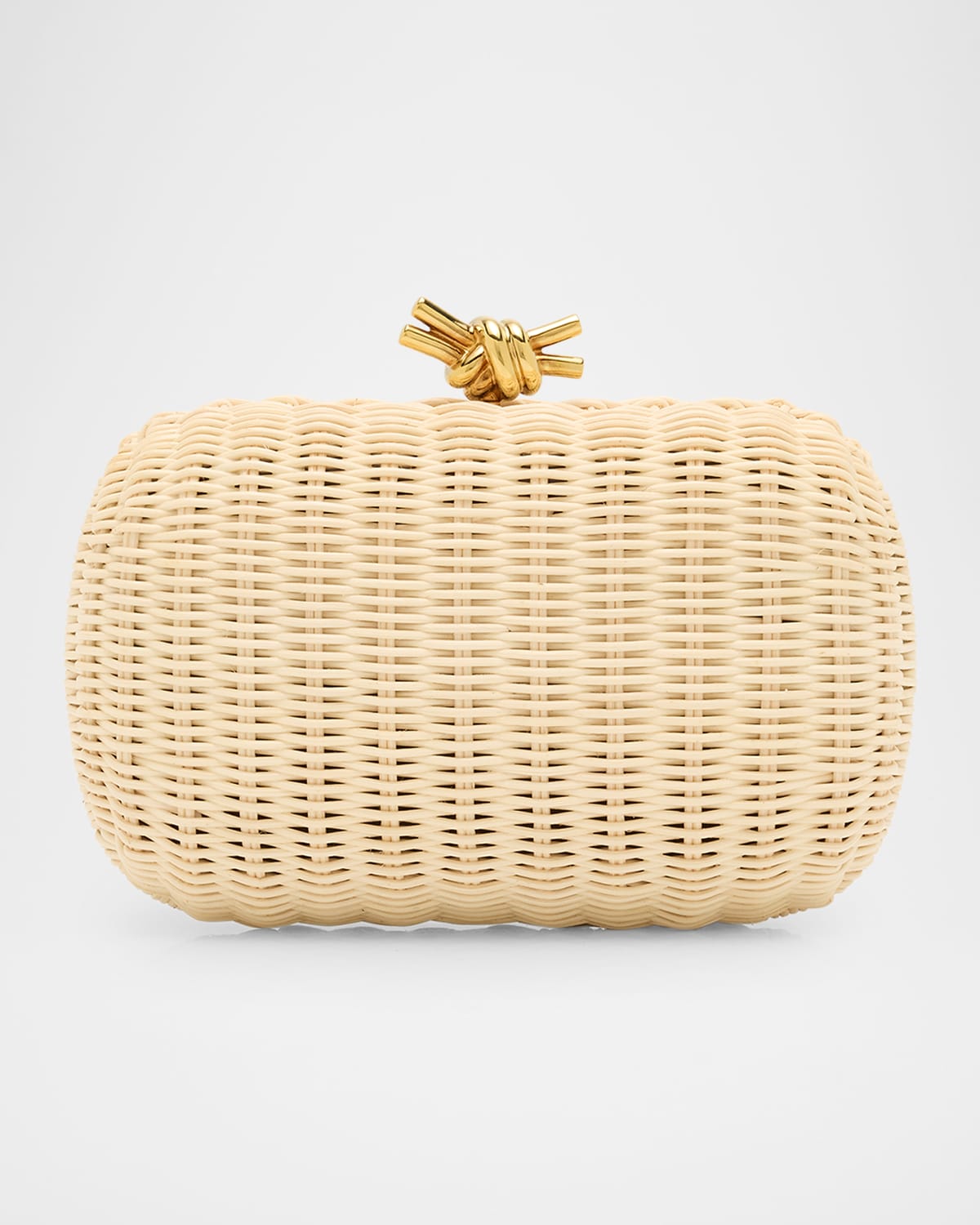 Bottega Veneta Knot Chain Rattan Crossbody Bag