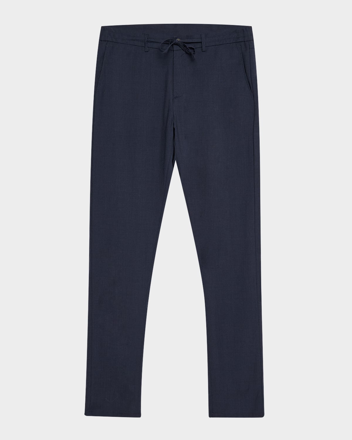 Canali Men's Wool Drawstring Pants In Navy