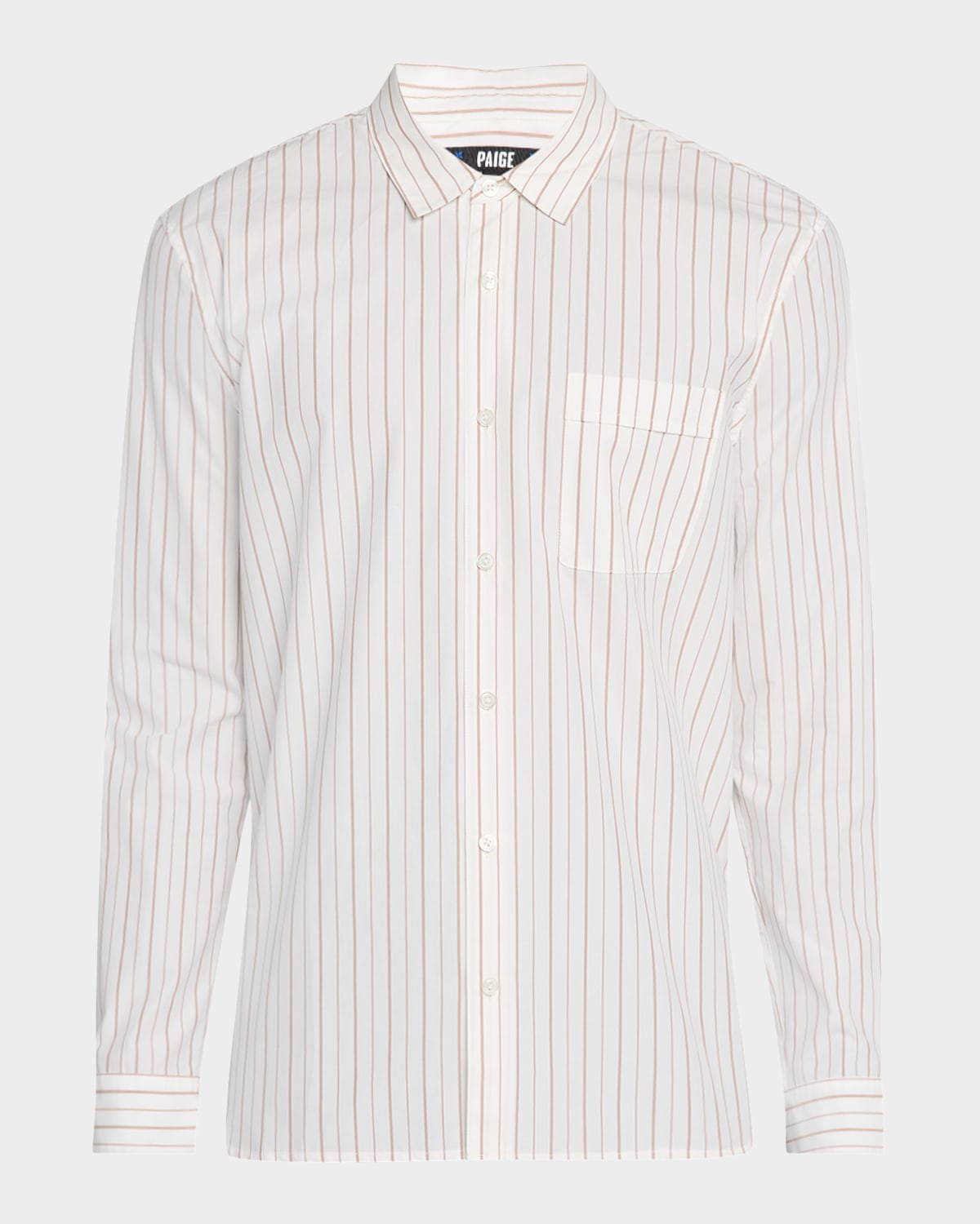 Paige Radovan Stripe Pima Cotton Button-up Shirt In Mesa Ridge Stripe