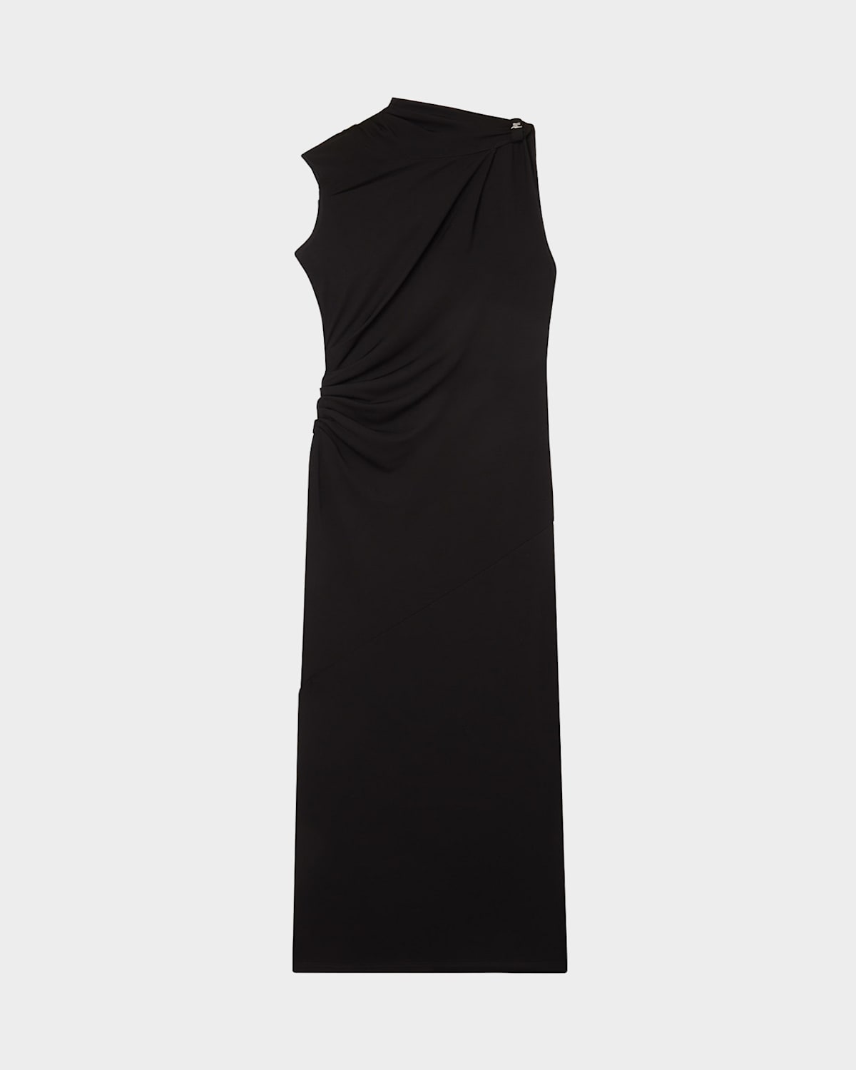 Courrèges Sleeveless Draped Maxi Dress