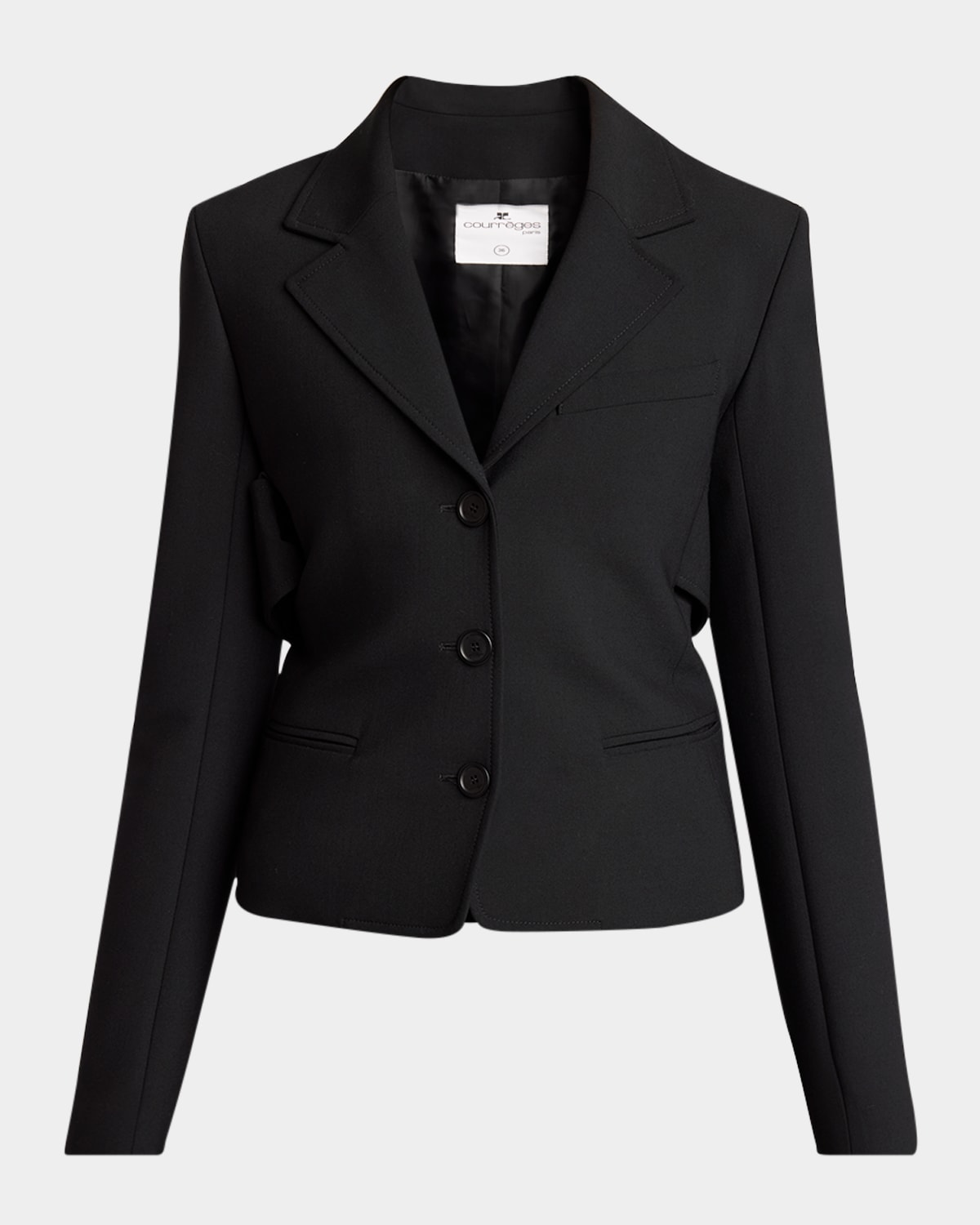 COURRÈGES SCUBA SINGLE-BREASTED JACKET 