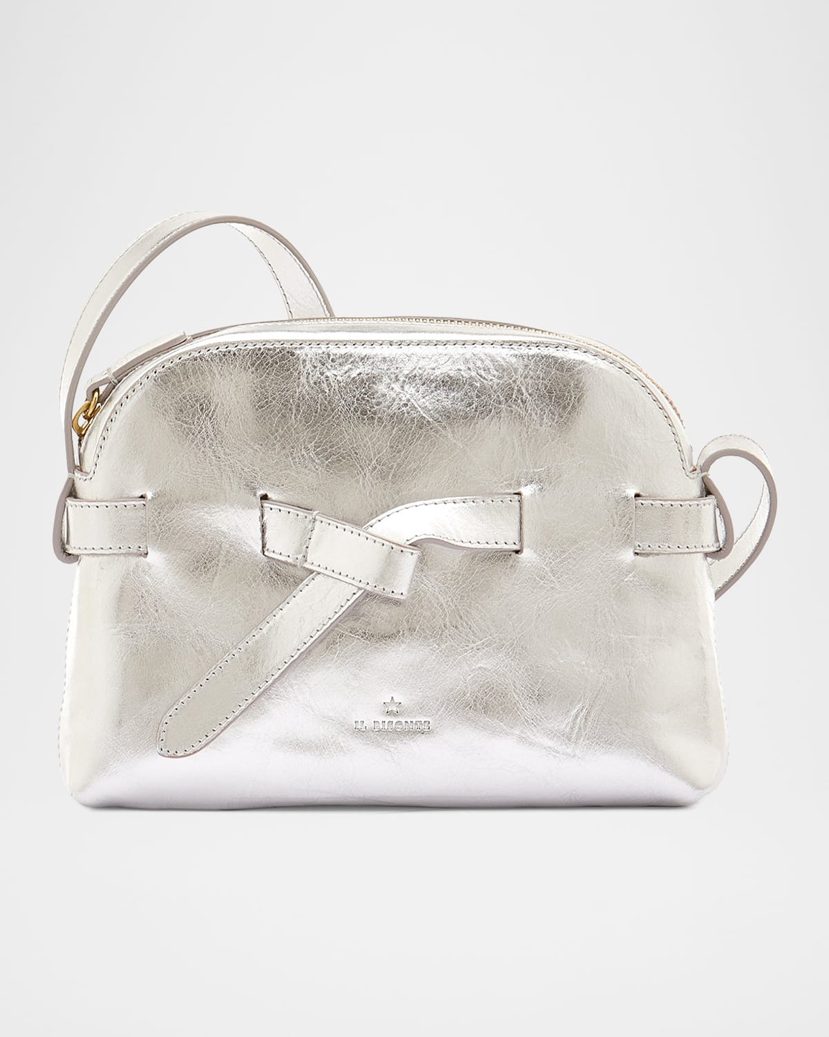 Elisa Zip Leather Crossbody Bag