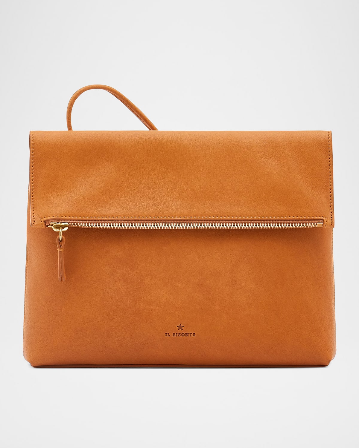 Il Bisonte Anna Fold-over Flap Leather Crossbody Bag