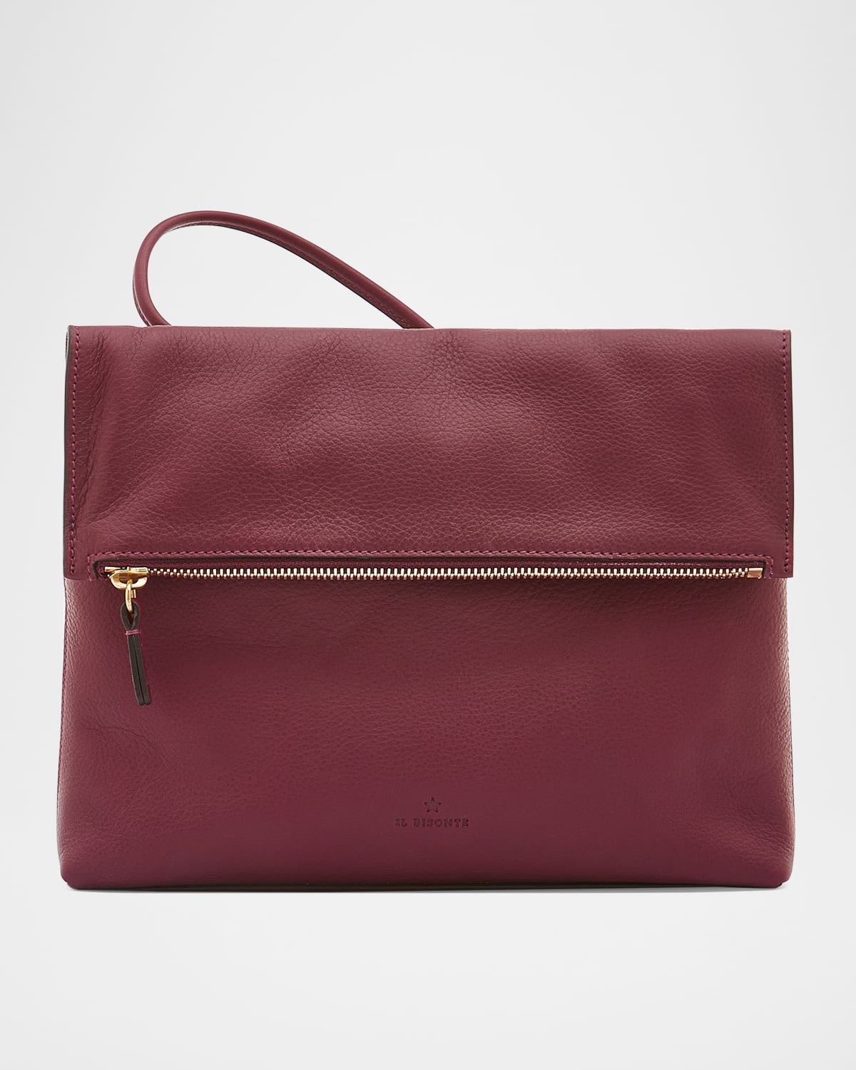Il Bisonte Anna Fold-over Flap Leather Crossbody Bag