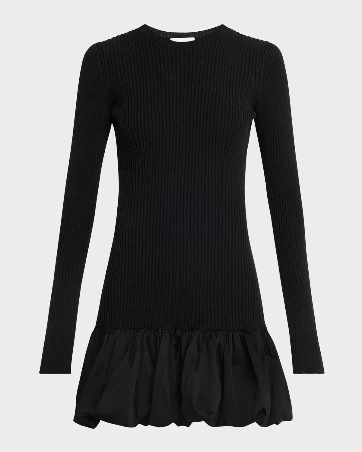 Clea Cosette Knit Mini Dress In Black