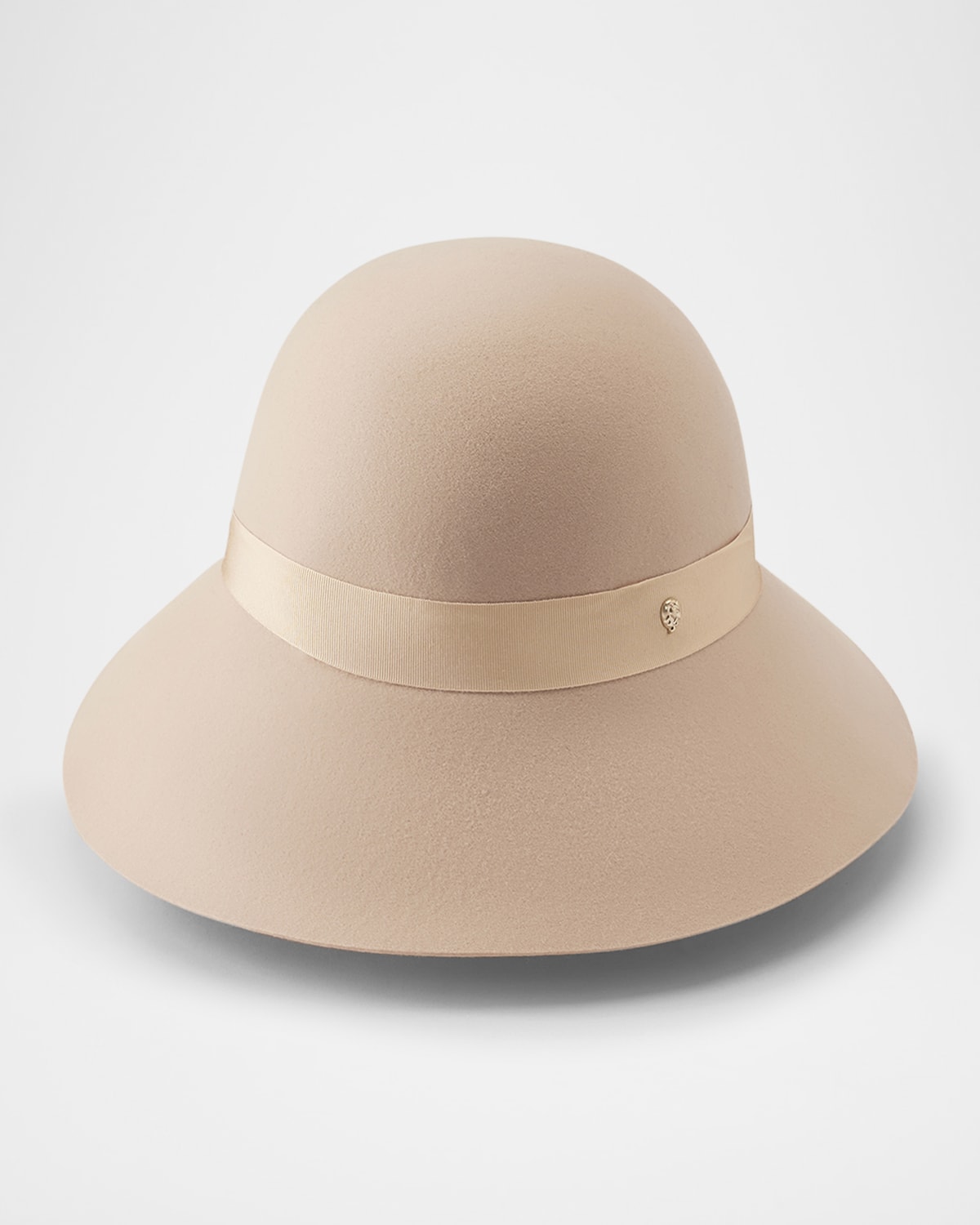 Helen Kaminski Joyce Merino Wool Cloche Hat In Ecru Sand
