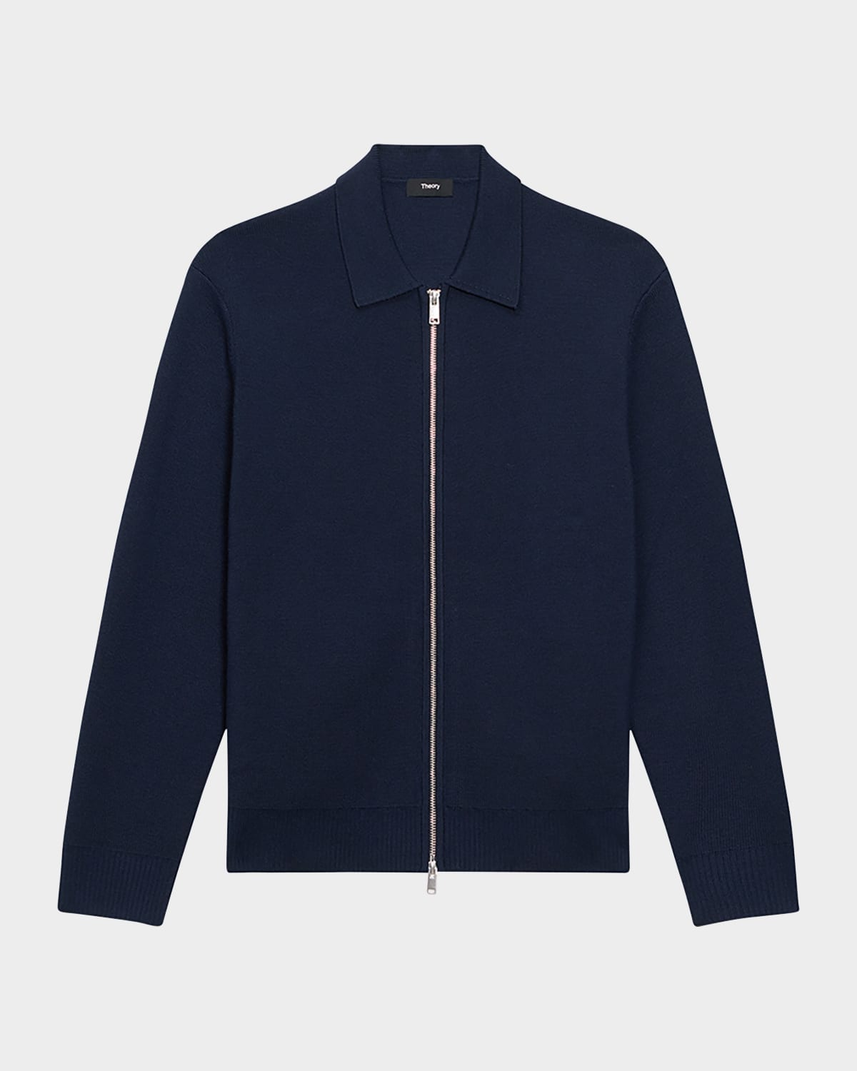 Shop Theory Men's Cameron Full-zip Sweater In Baltic