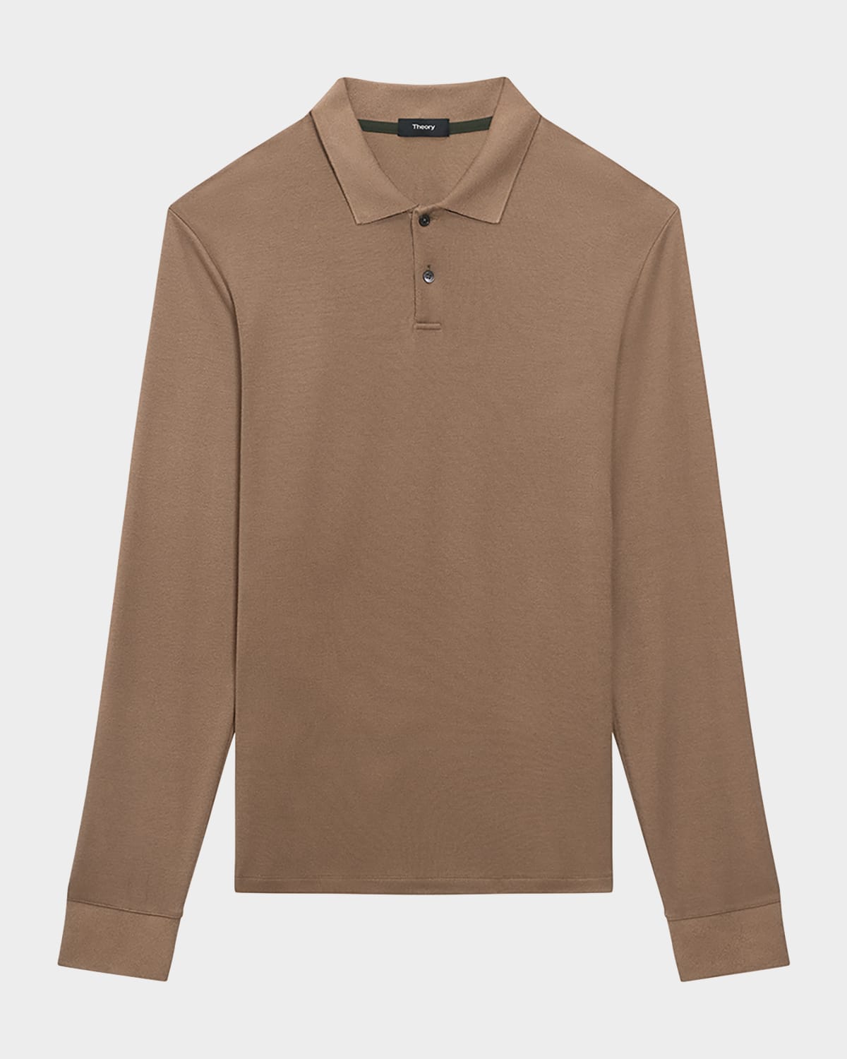 Theory Men's Goris Stretch Polo Shirt In Dk Taupe