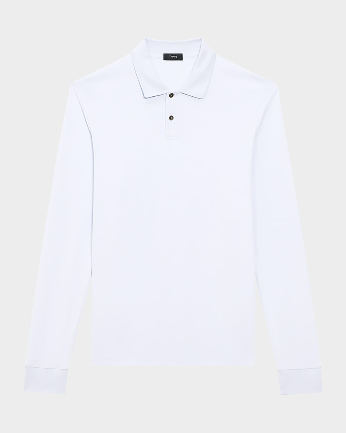 Theory Goris Anemone Milano Long Sleeve Polo In Olympic