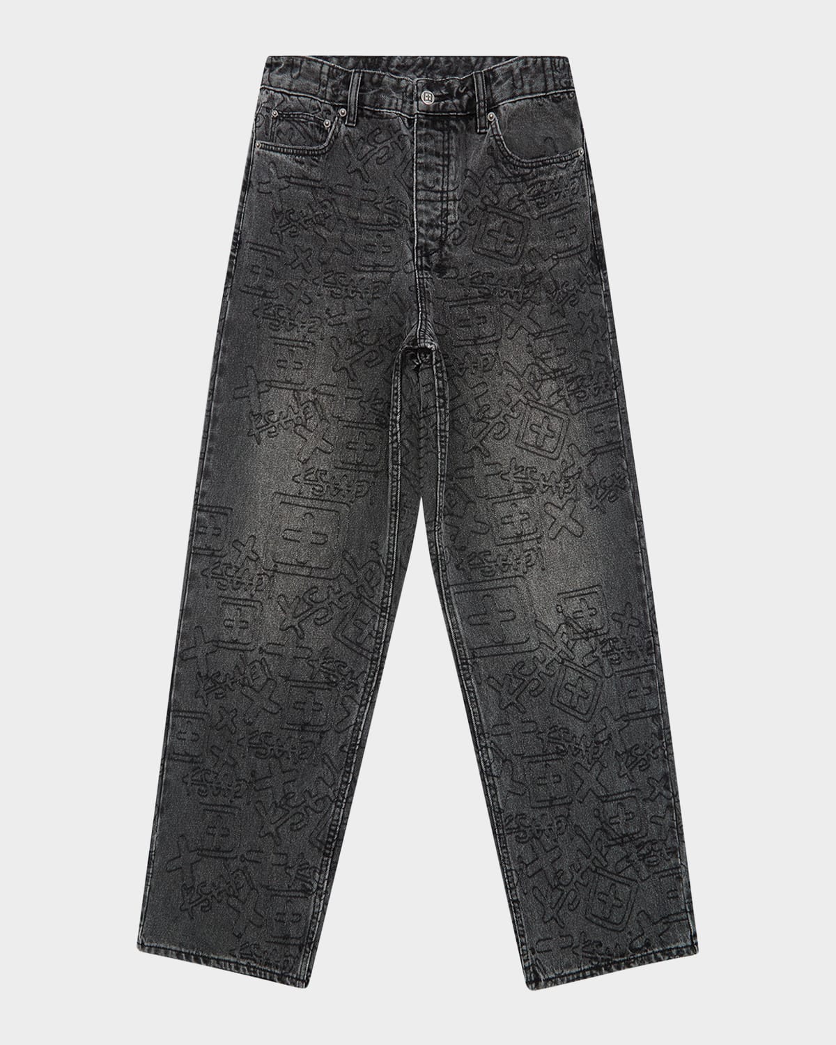 KSUBI MEN'S MAXX STENCIL STITCH JEANS 