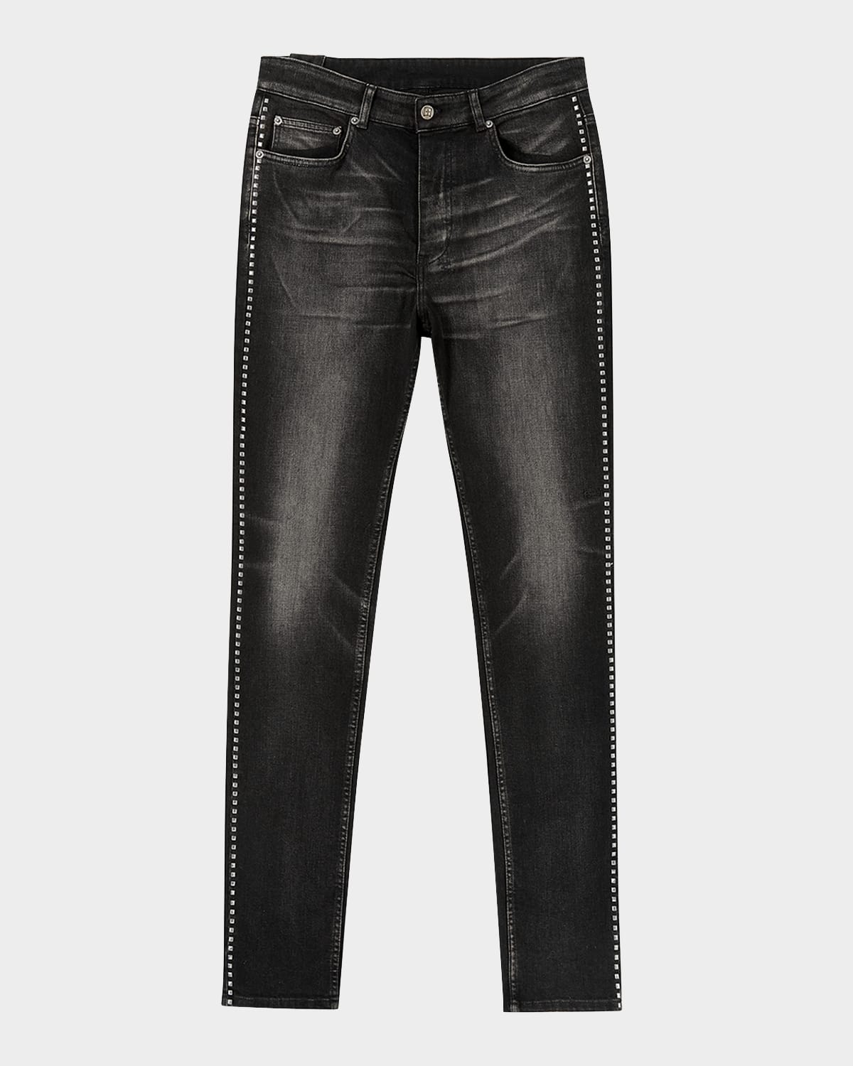 KSUBI MEN'S CHITCH STUDDED SLIM JEANS 