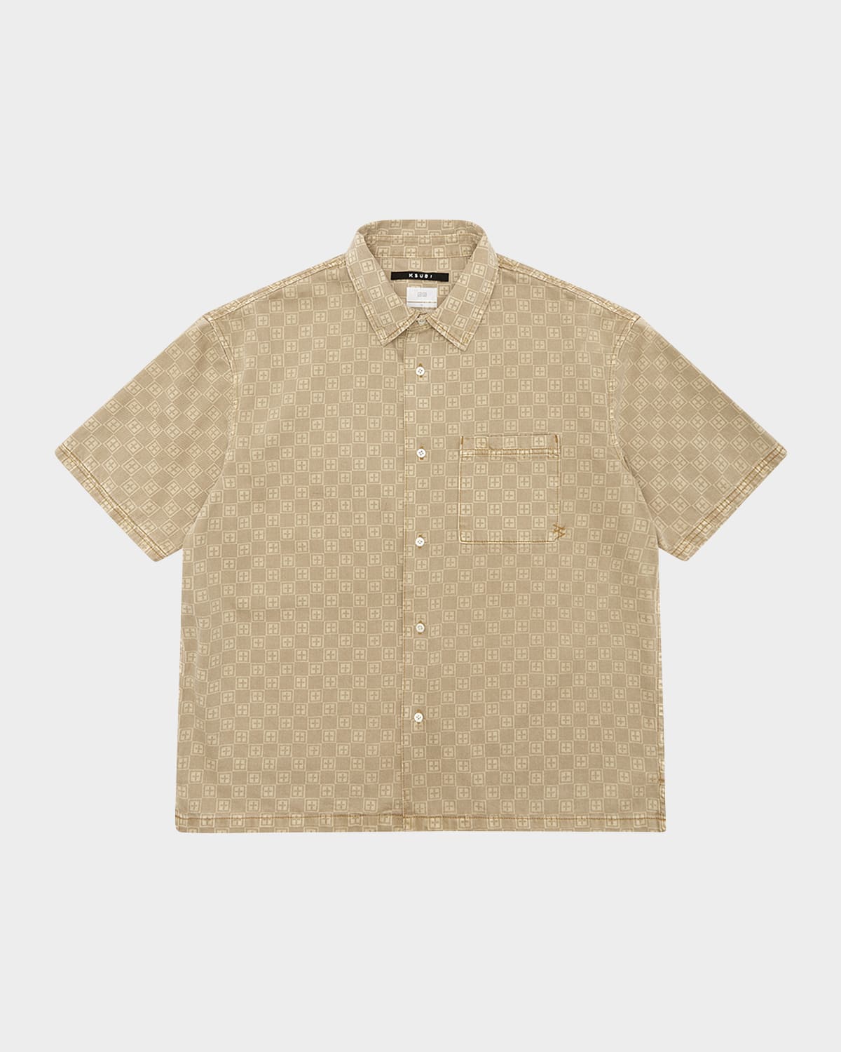 KSUBI MEN'S T-BOX DENIM BUTTON-DOWN SHIRT 