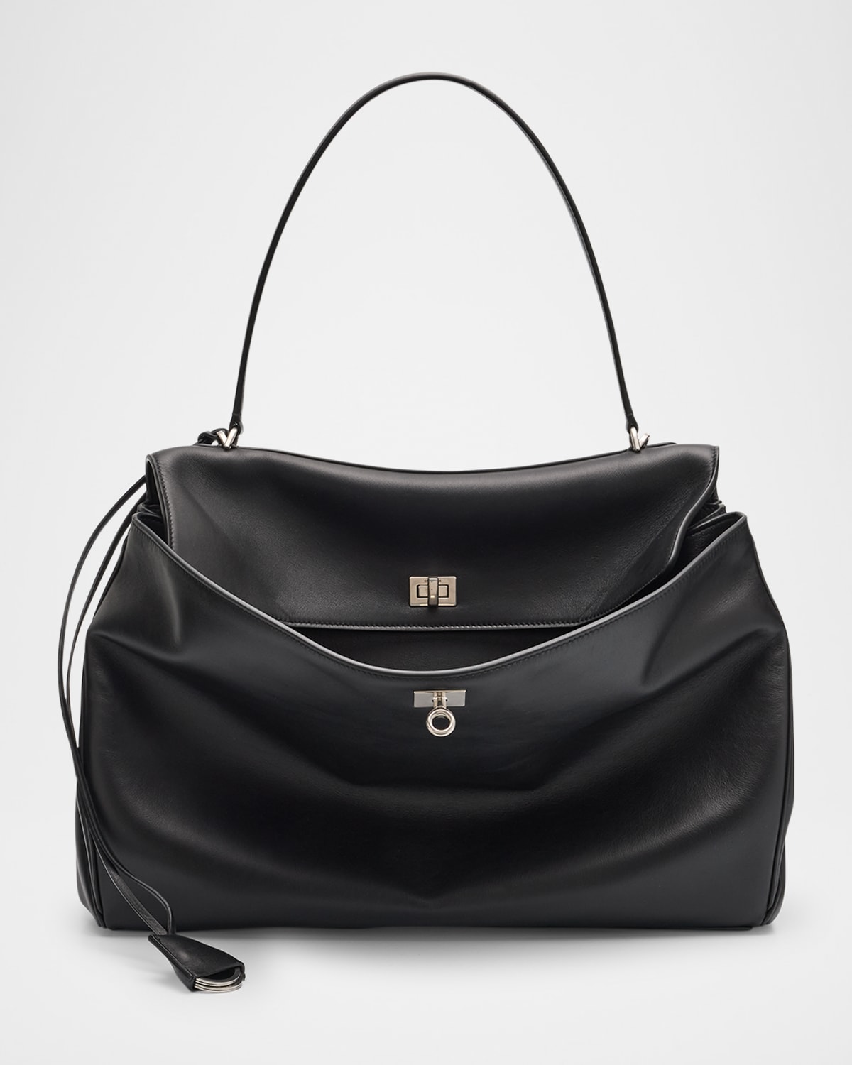 ハンドバッグ Balenciaga Medium Black Rodeo Bag In Hammered Calfskin Balenciaga Medium Black Rodeo Bag In Hammered Calfskin Women