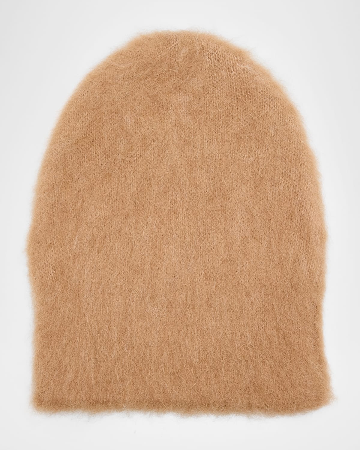 By Far Brushed Camel And Alpaca Beanie