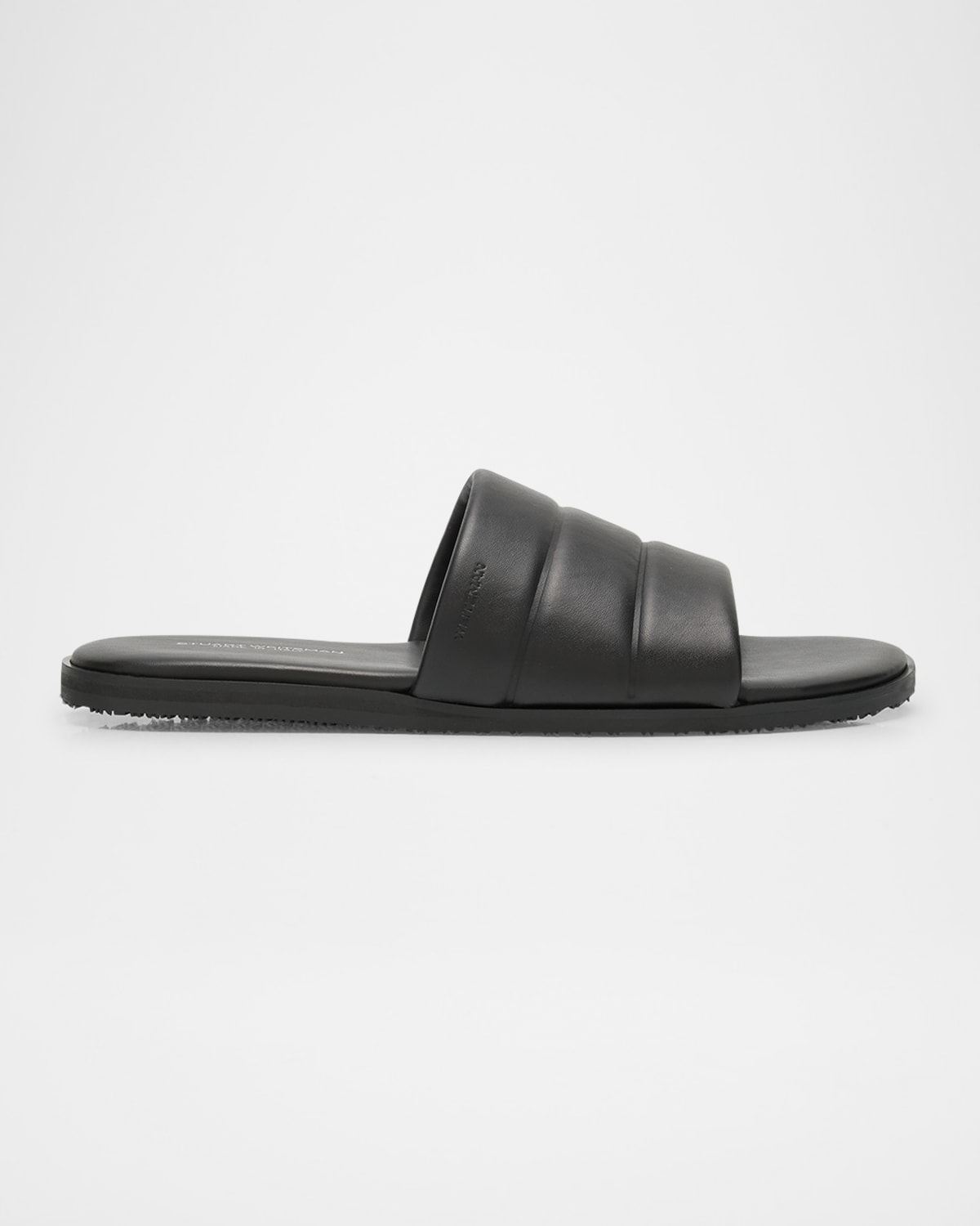 Stuart Weitzman Brentin Slide Sandal In Black