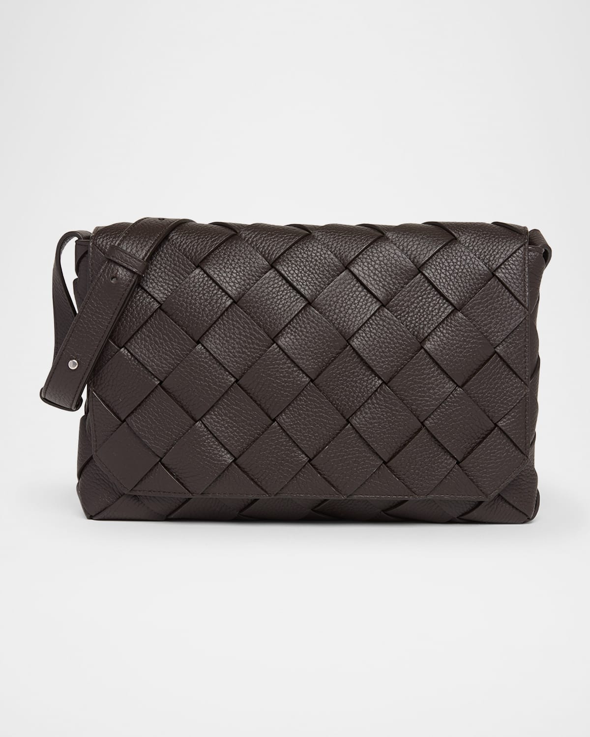 Bottega Veneta Diago Leather Crossbody Bag In Brown
