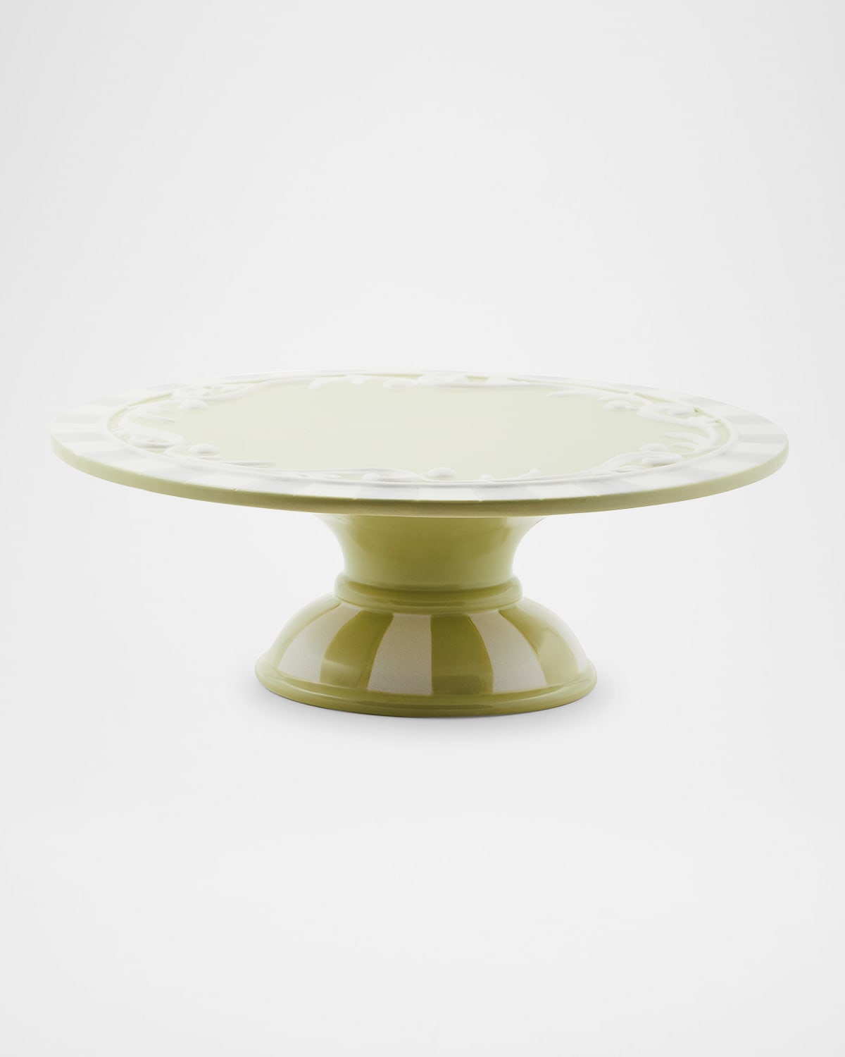 Mackenzie-childs Cameo Large Pedestal Platter