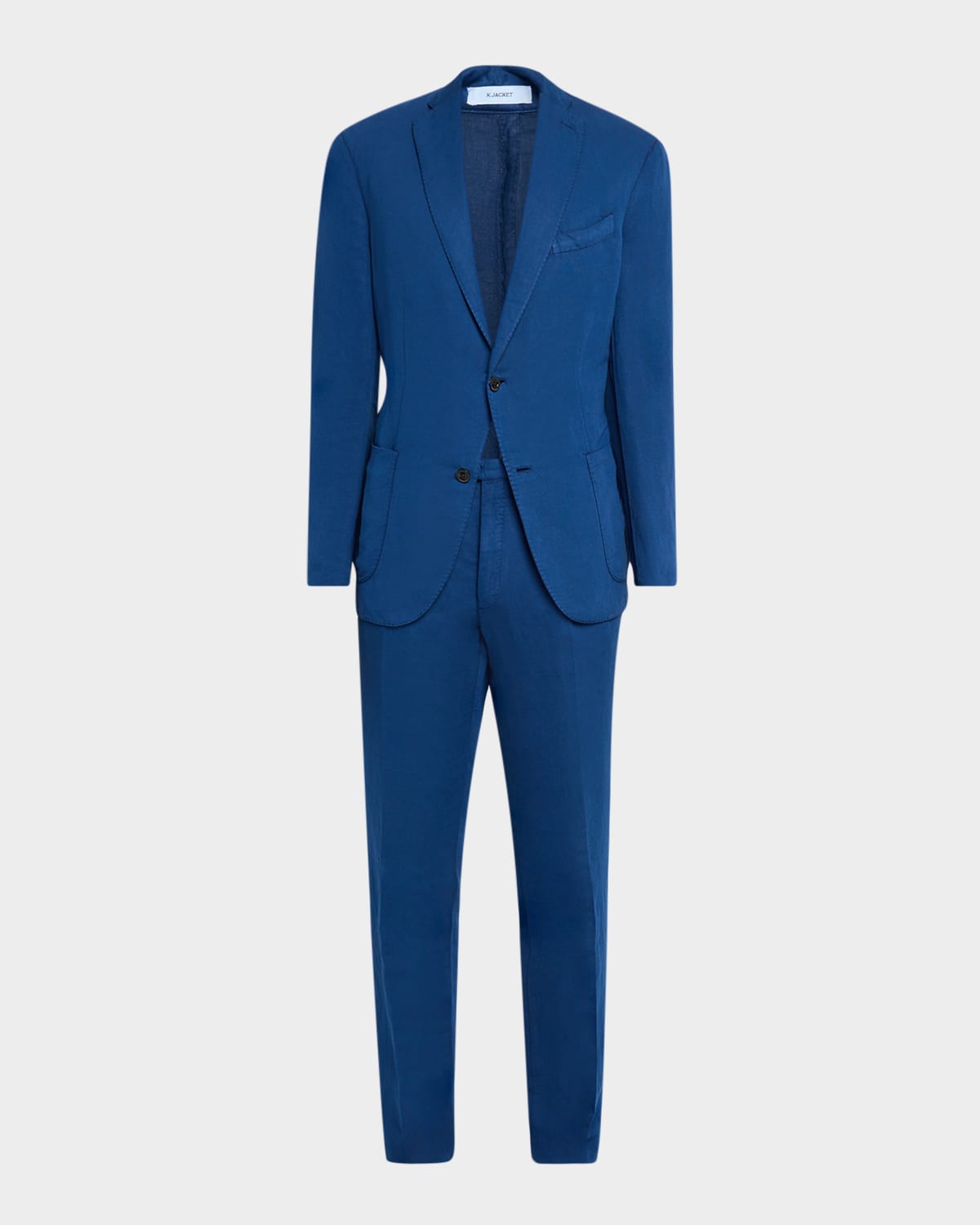 Men's Garment-Dyed Cotton and Linen Suit