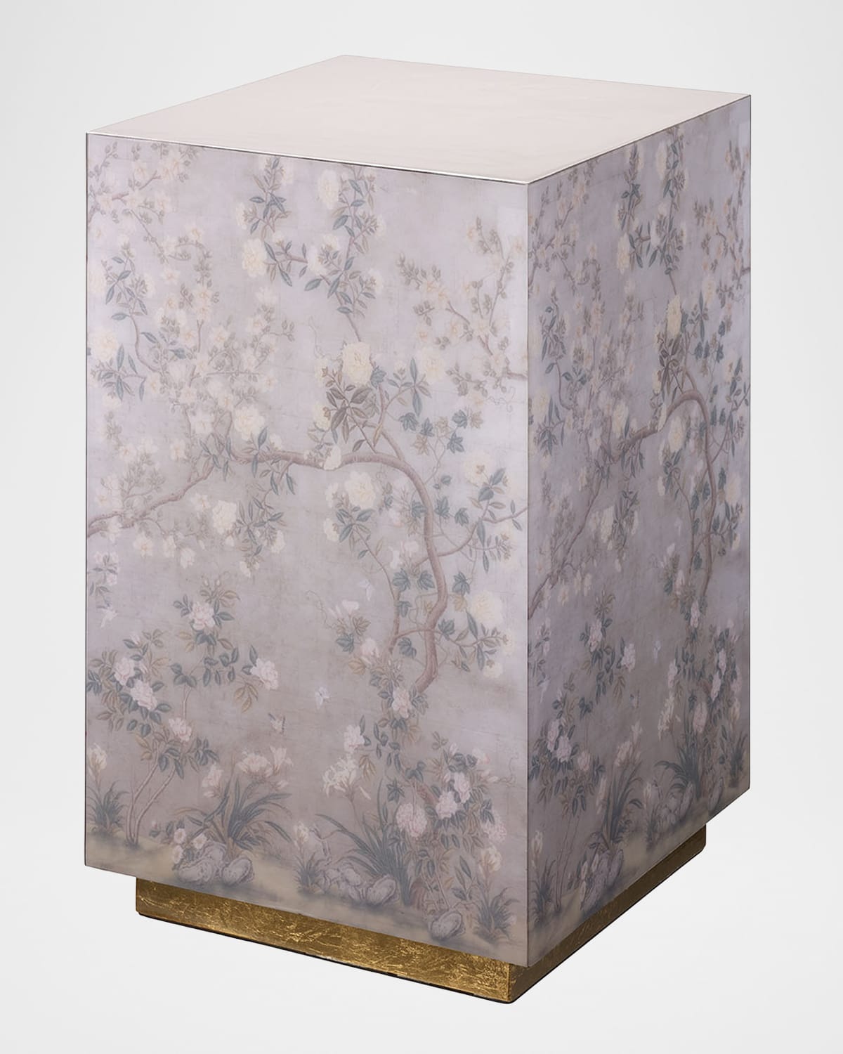 Jamie Young Garland Floral Accent Table In Lavendar