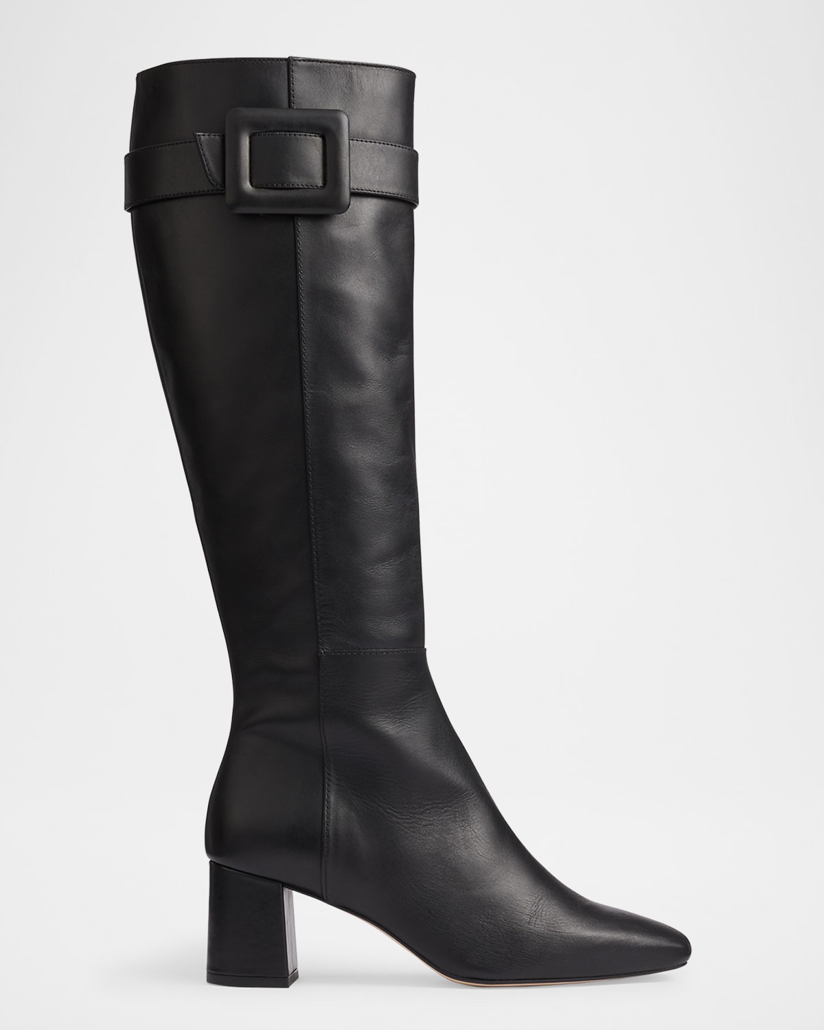 Carlotta Covered-Buckle Knee Boots