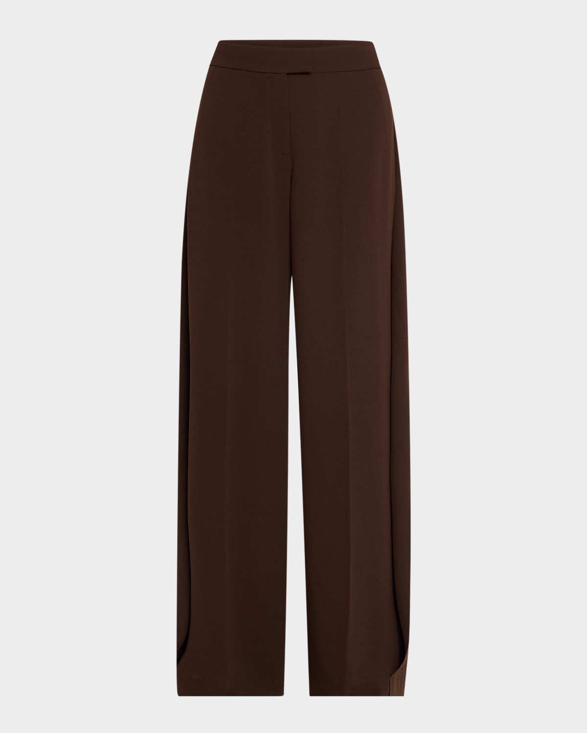 JASON WU COLLECTION WIDE LEG CREPE PANTS WITH SIDE EXTENS 