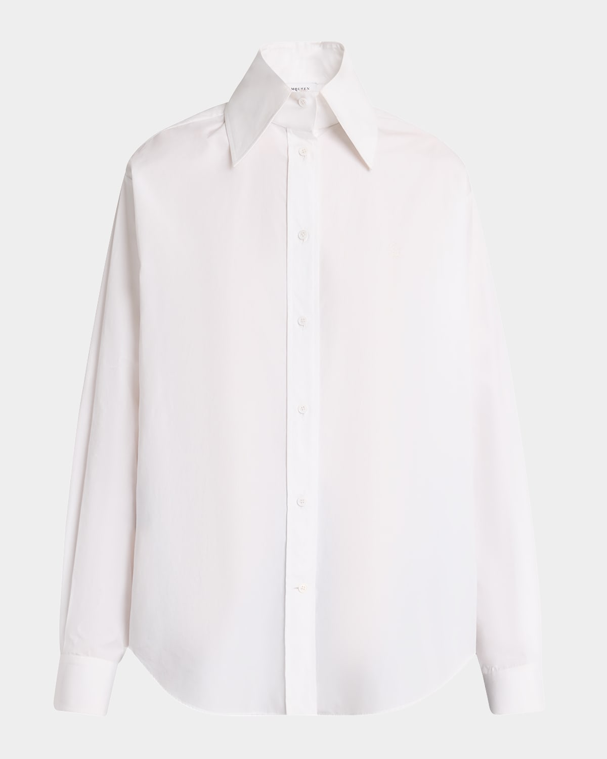 ALEXANDER MCQUEEN LONG-SLEEVE COTTON BUTTON-DOWN SHIRT 