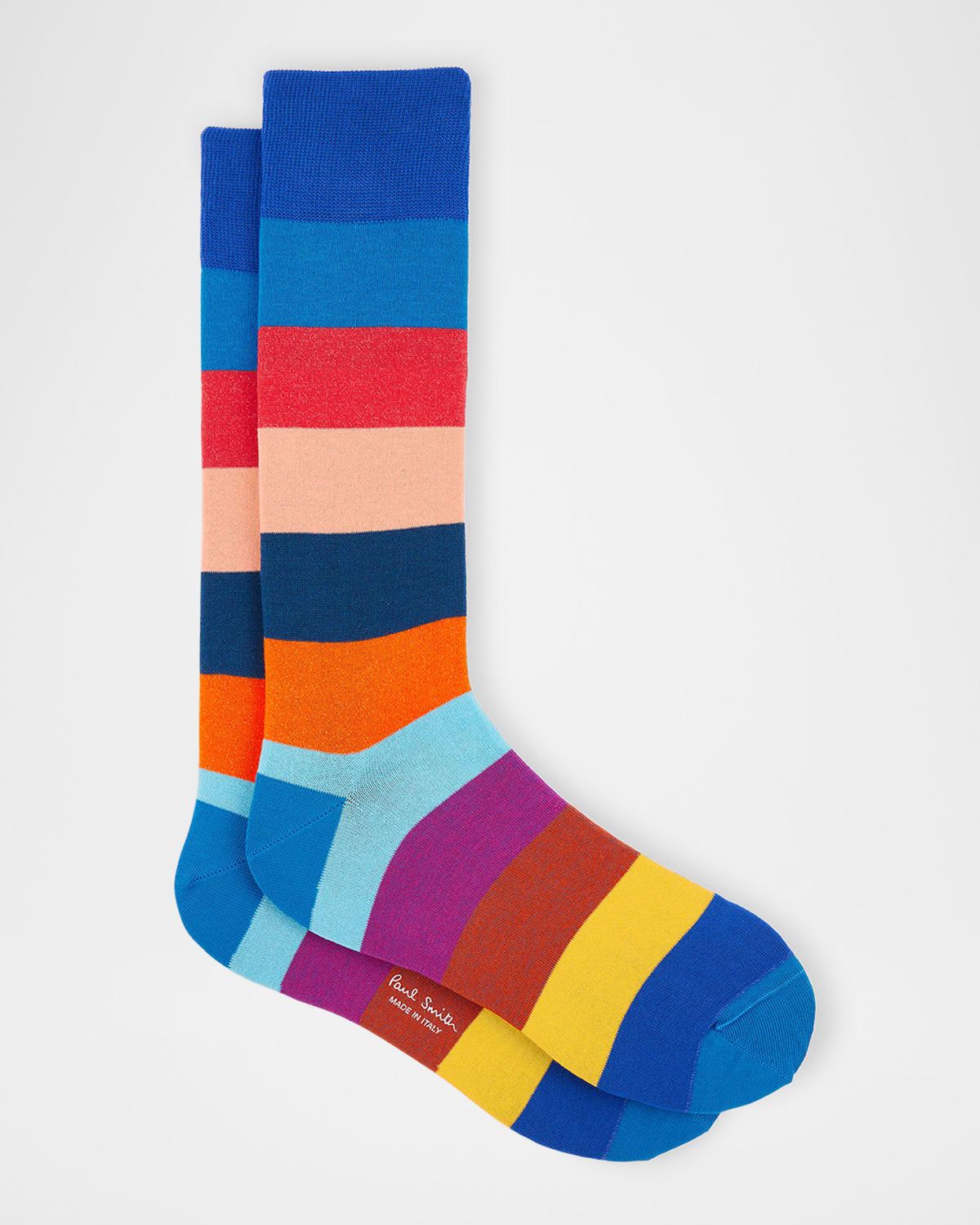 PAUL SMITH MEN'S JONATHAN BOLD STRIPE CREW SOCKS 